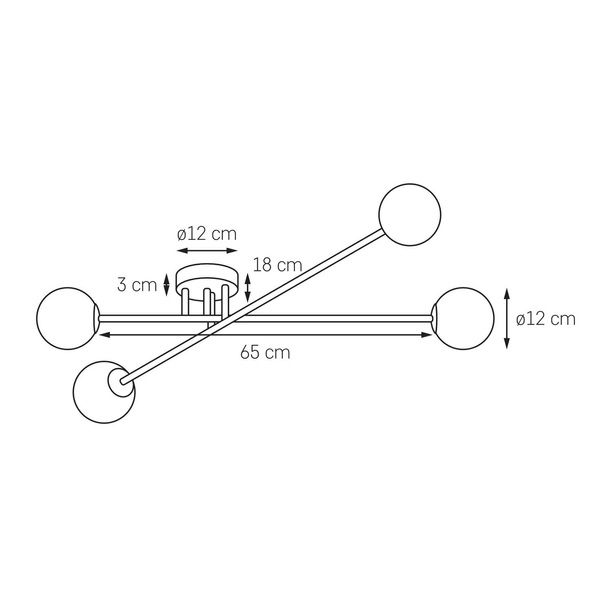 Lampa sufitowa Kaspa Astra 4