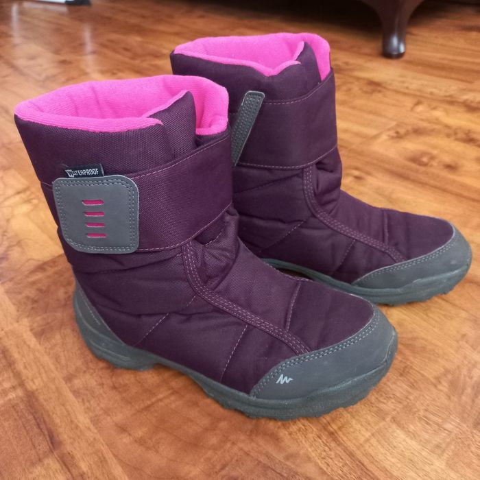 PRAWIE NOWE!!! QUECHUA 38 Buty turystyczne śniegowce ocieplane