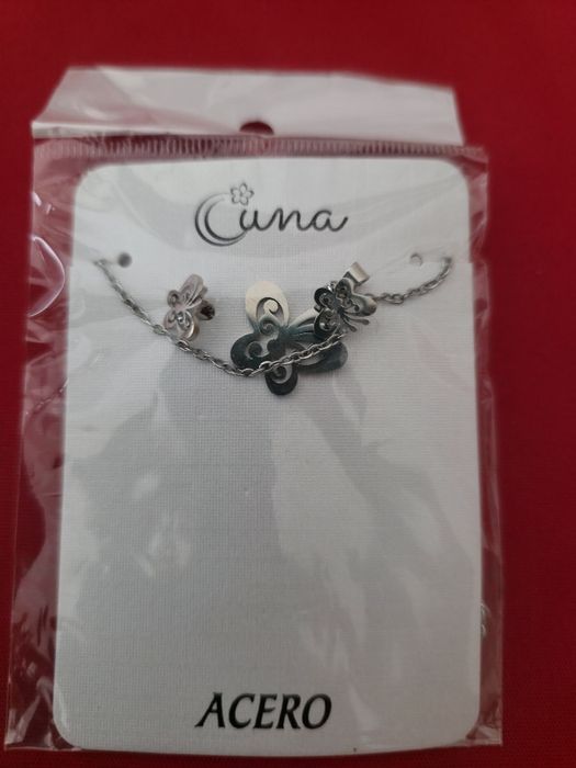 Conjunto prateada em aço