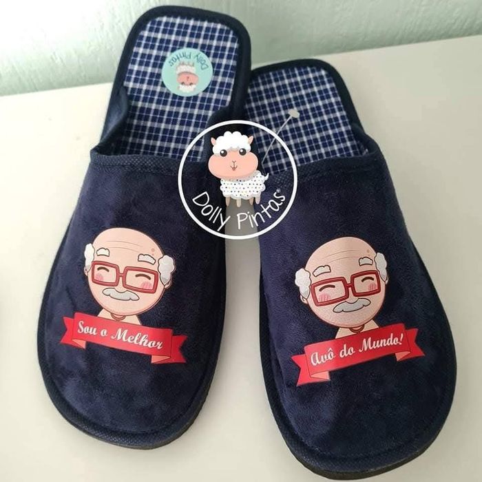 Pantufas e chinelos personalizados bebé criança adulto