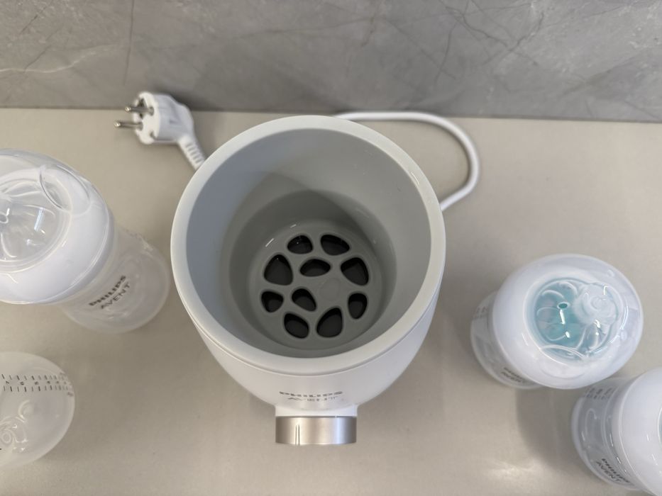 Vendo conjunto Philips Avent – Aquecedor + Biberões (0–3 meses e 3m+)