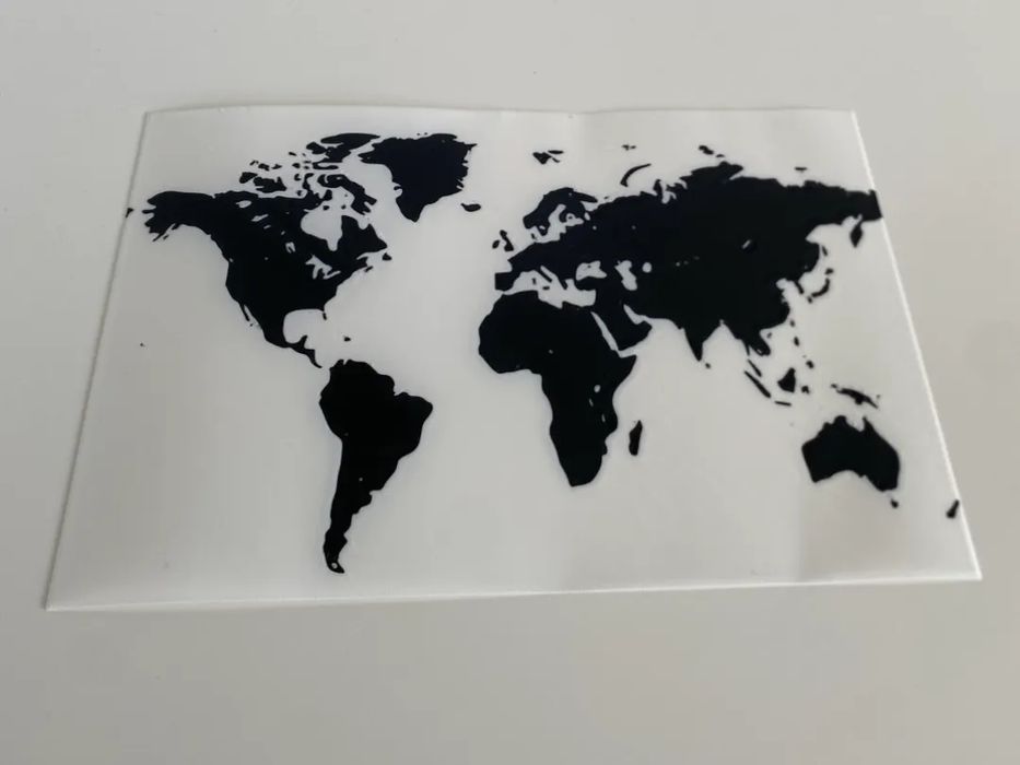 Mapa Mundo Flexível com Recipiente