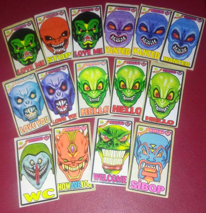 Наклейки из жвачки iskeletor ,фирмы kolej