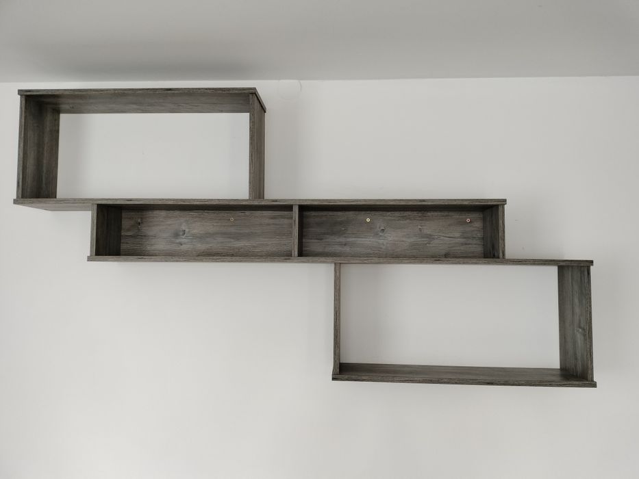 Półka wisząca szara