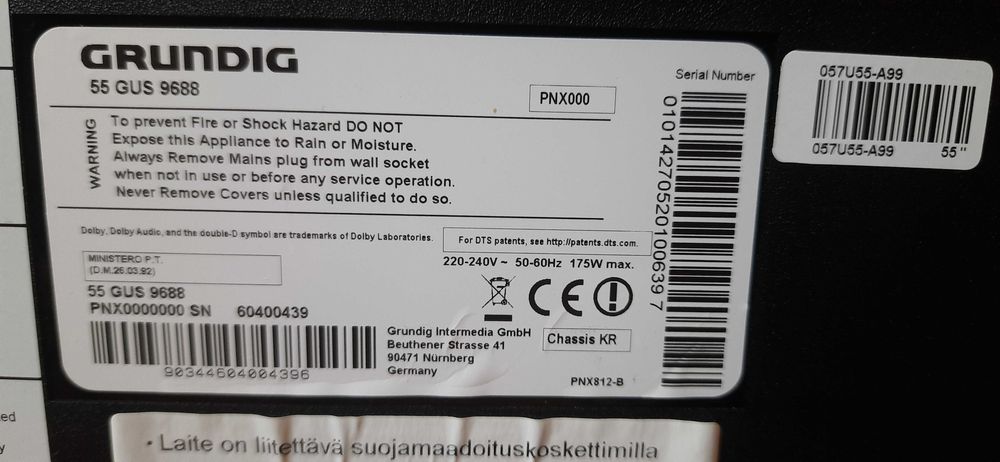 Телевізор "55" Grundig 55 GUS 9688/SmartTV/4k