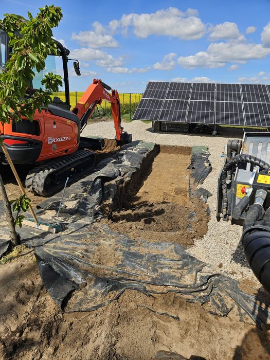 Usługi minikoparką wykopy gruz nawodnienia drenaż