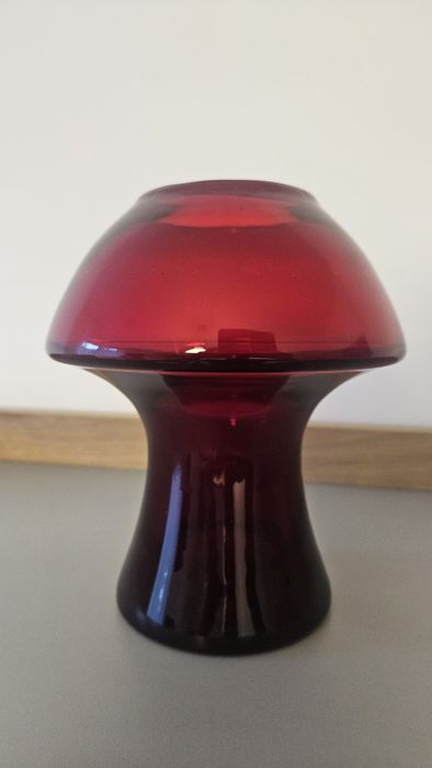 Wazon PRL szkło kolorowe FUNGI