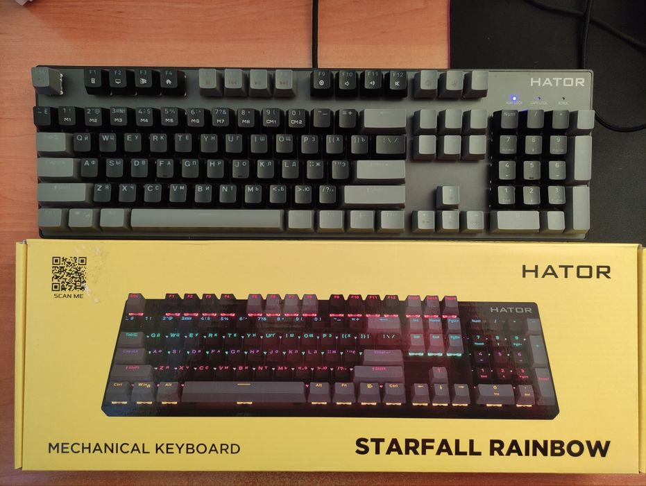 Механическая клавиатура HATOR STARFALL RAINBOW HTK-609-BBG