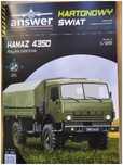 Model kartonowy ciężarówka KAMAZ 4350 skala 1:25