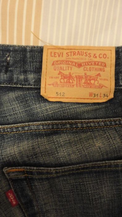 Calças de homem em ganga Levi's 512