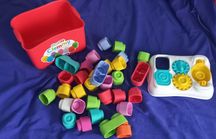 Miękkie klocki Clementoni sorter dużo klocków
