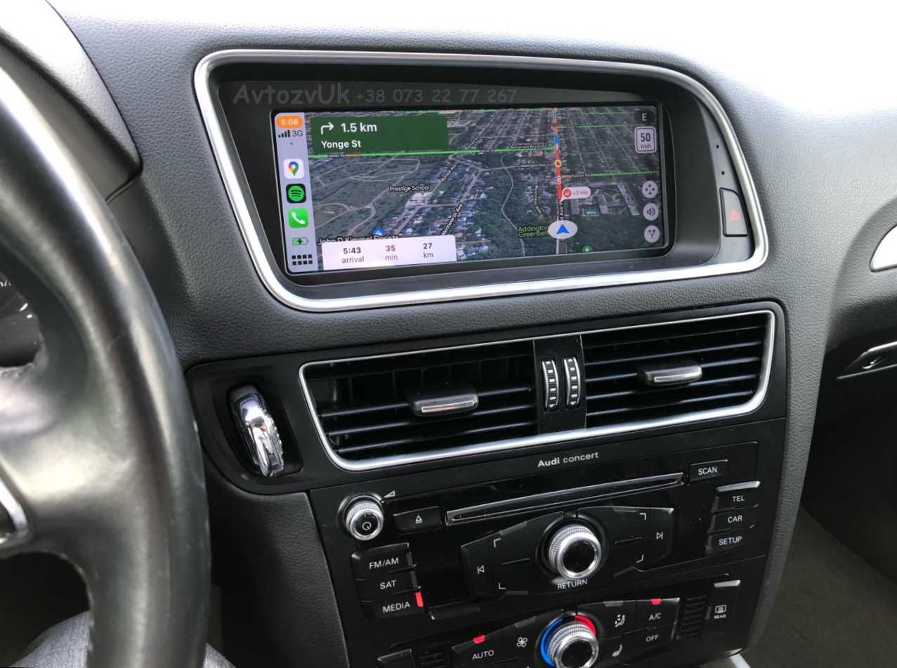 Дисплей AUDI Q5 Navi GPS USB Ку5 Q 5 MMI Магнитола ANDROID 13 CarPlay