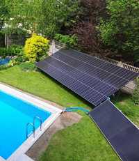 Panel solarny używany do basenu ogrodowego