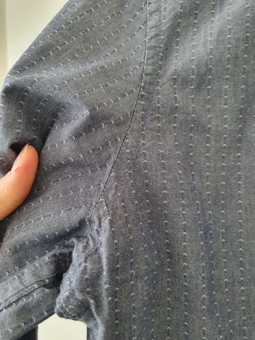 Niebieska koszula męska Calvin Klein 100% bawełna jeans