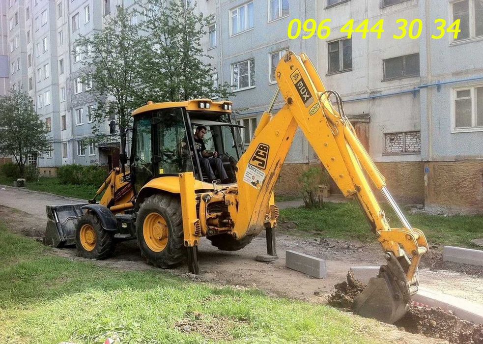 Оренда Екскаваторa JCB-3СХ: ВИВІЗ Сміття, Грунту: Сипучі. Дафи КaМази.