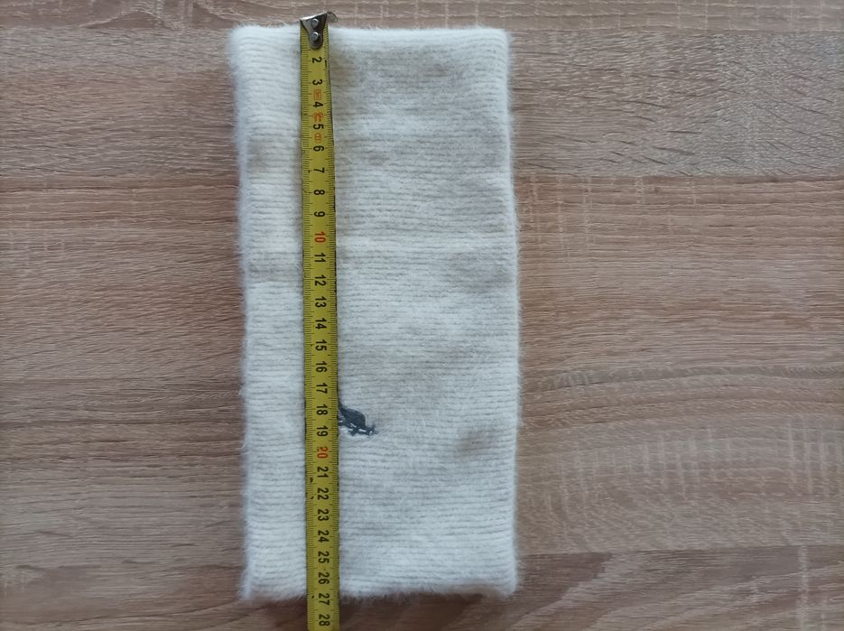 Kangol szeroka opaska, angora