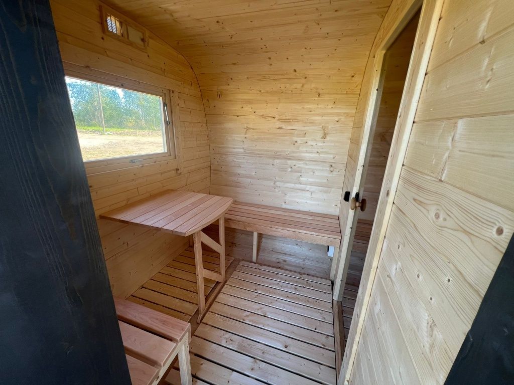 Sauna mobilna 4m na 2.2m z przedsionkiem