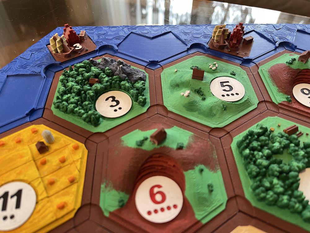 Catan 3D z drukarki 3D