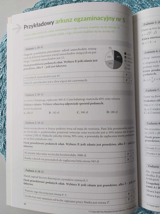 Matematyka klasa 8, zestaw repetytorium plus arkusze