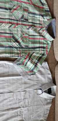 2 bawełniane koszule męskie młodzieżowe r. S TEDDY SMITH i EASY