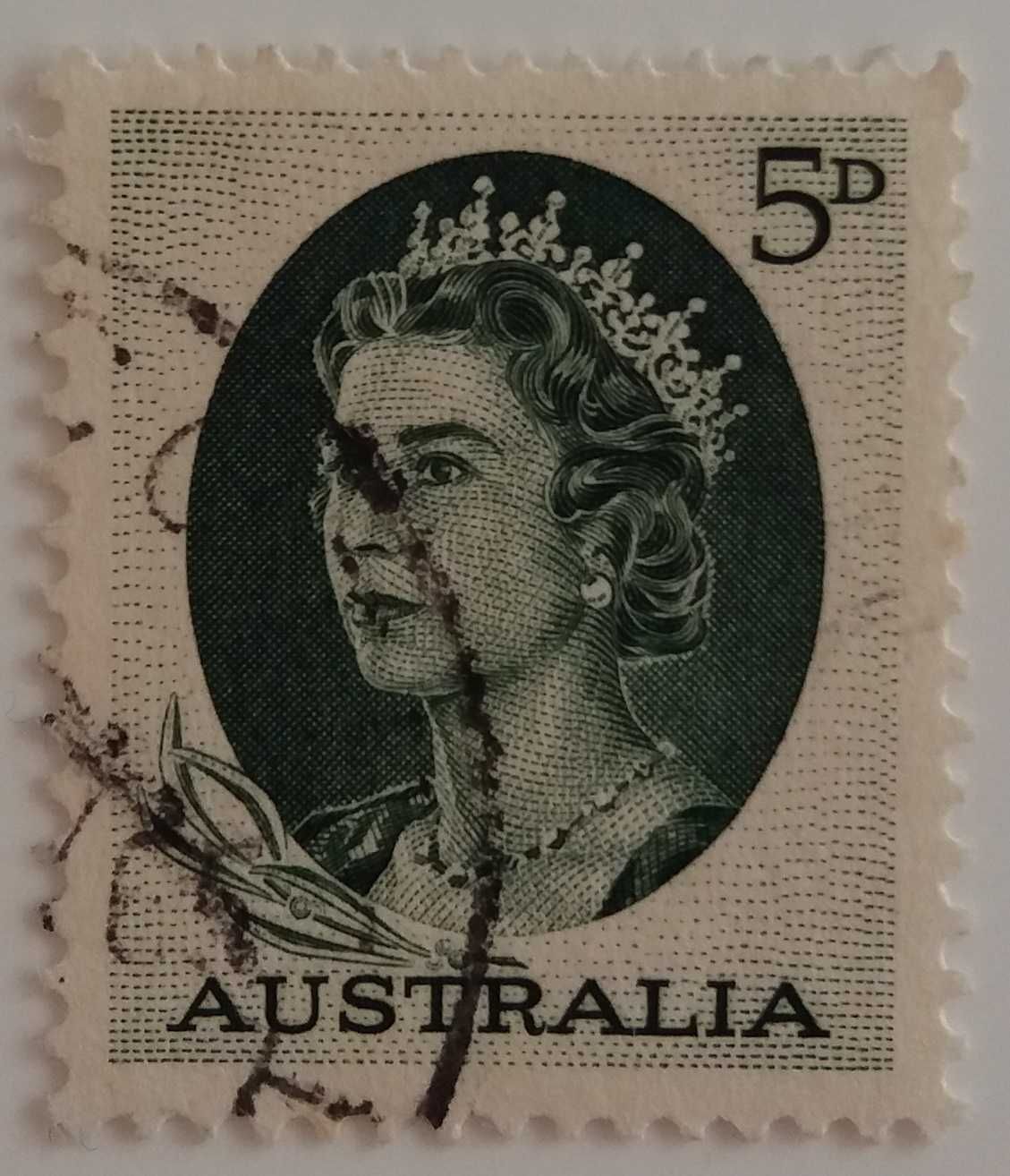 Znaczki pocztowe, Australia 1963-66, 6 sztuk