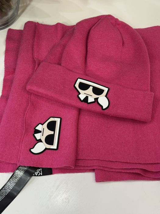 Брендовий комплект шапка та шарф Karl Lagerfeld,новий