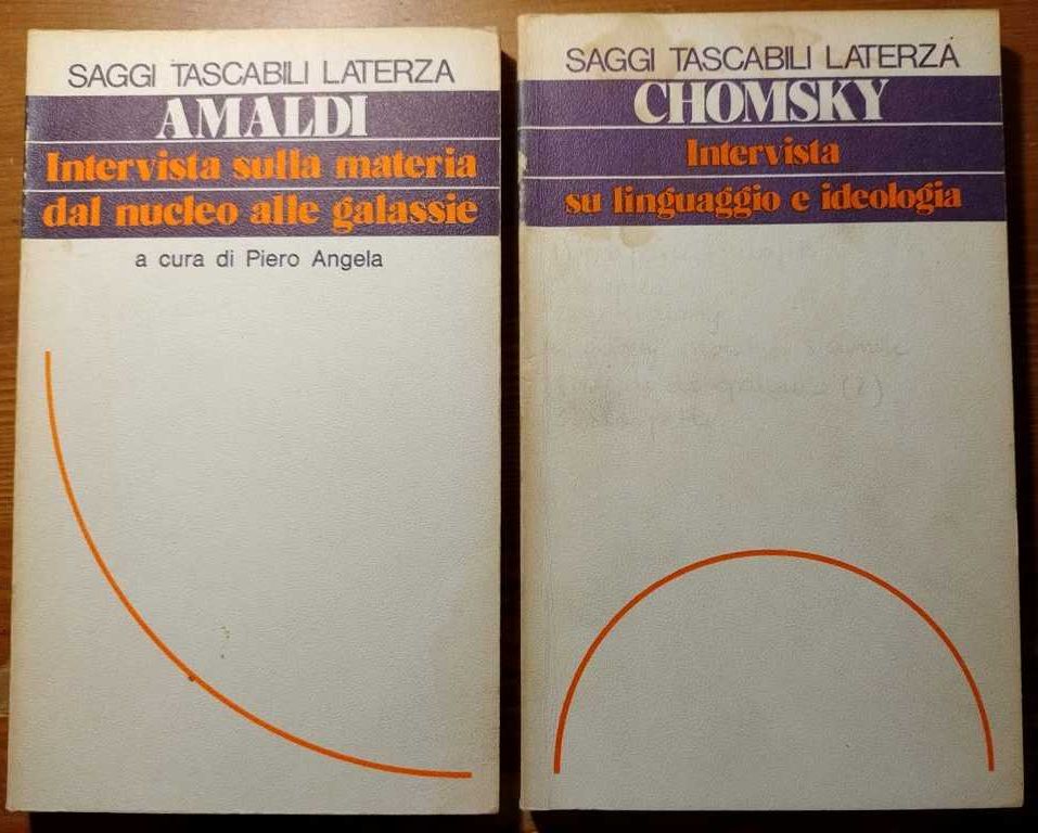 Książki włoskie Saggi Tascabili Laterza Chomsky, libri italiani zestaw