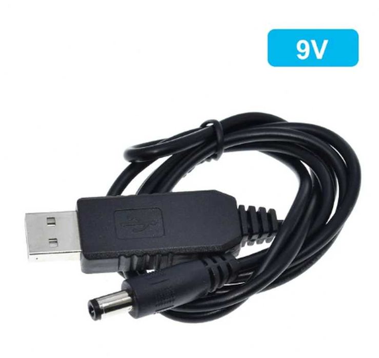 Tzt usb кабель для роутера від повербанка з перетворювачем на 9v.