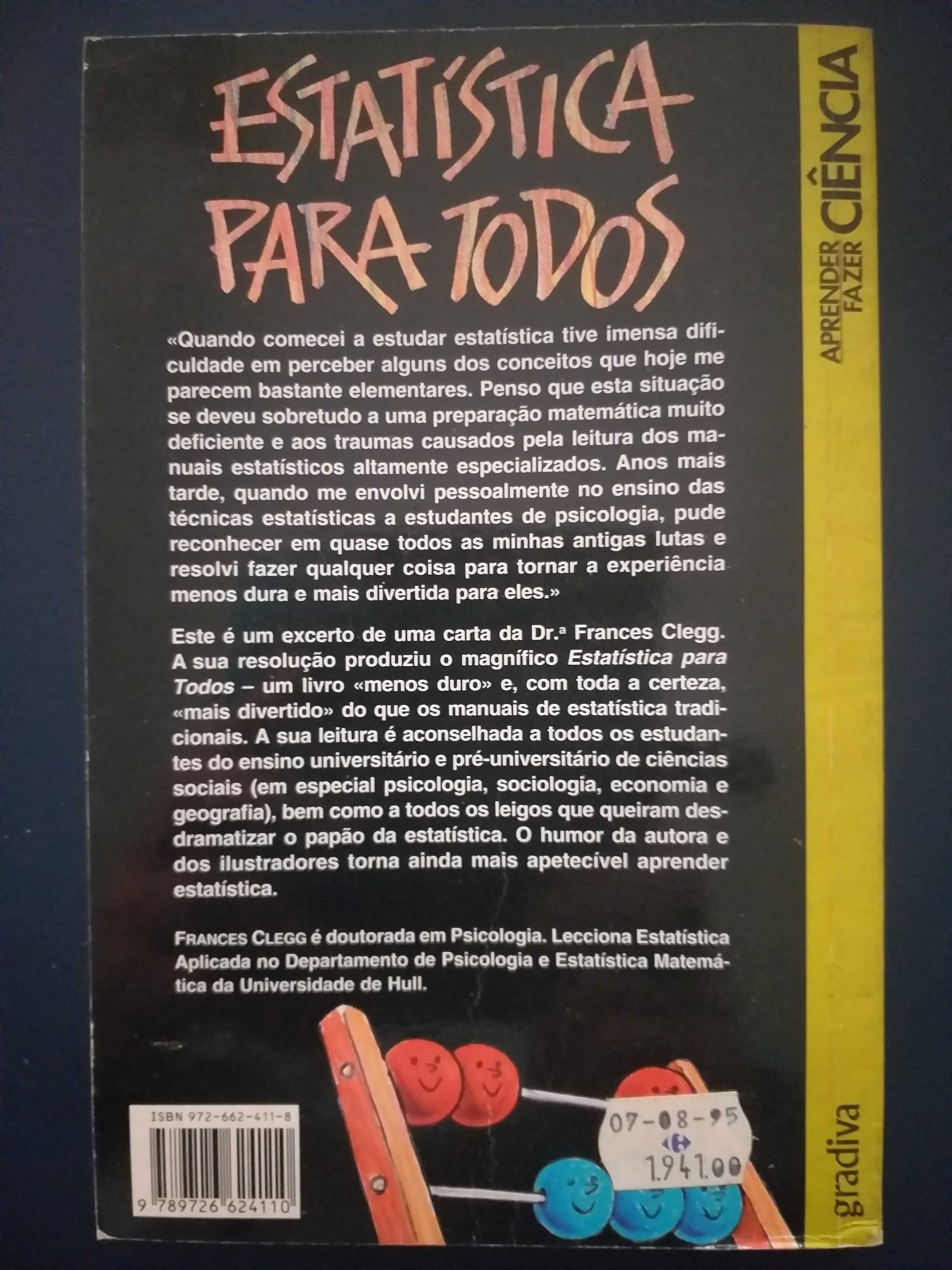 Liivro "Estatística para todos" : Um manual para ciências sociais