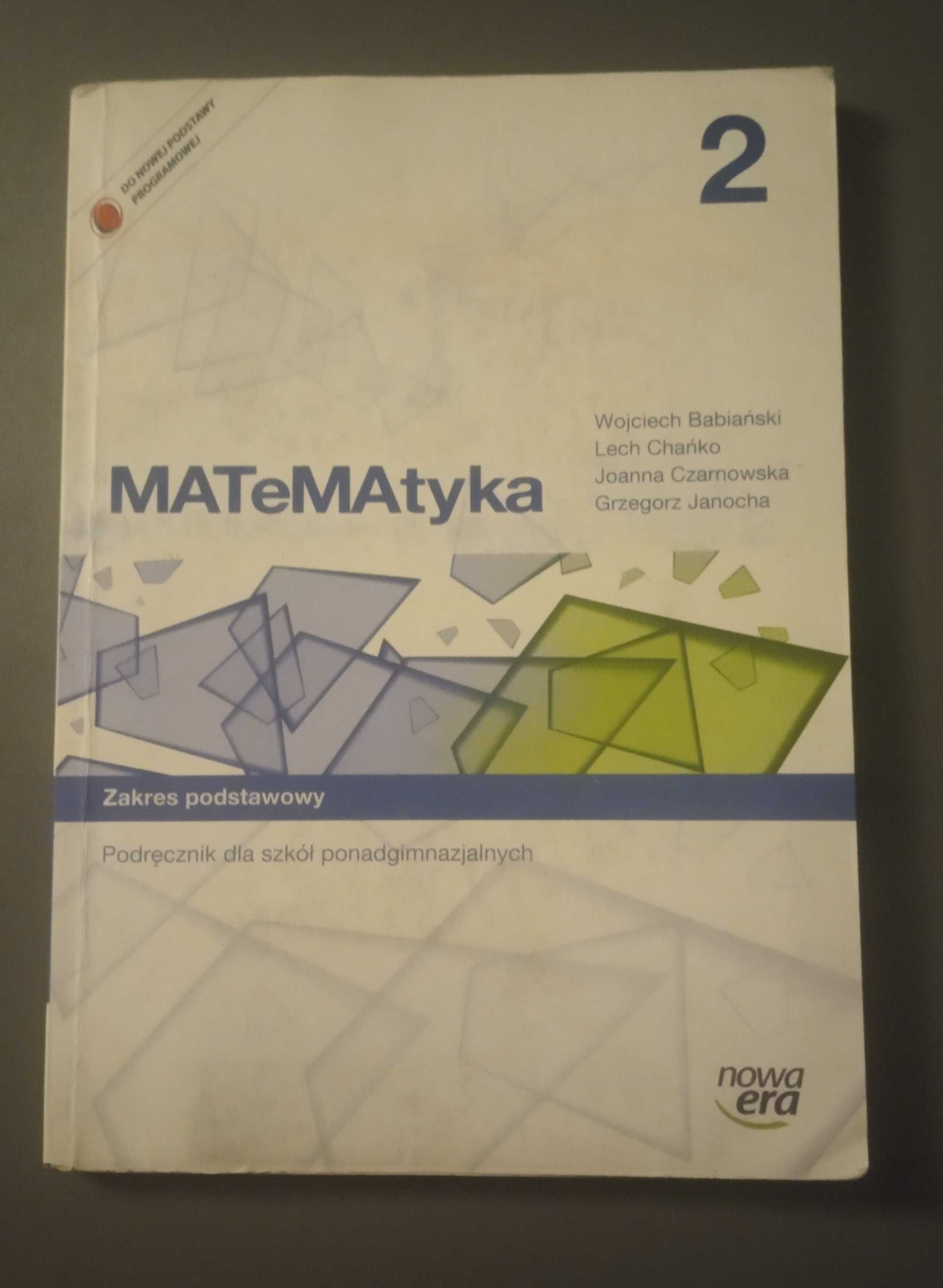 Podręcznik Matematyka 2 Zakres podstawowy Nowa Era 2013