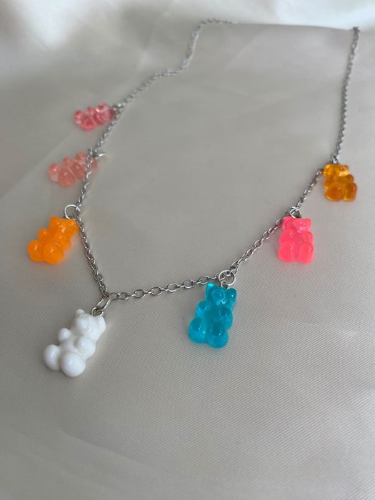 Комплект из цепочки «желейные мишки» + браслет + сережки