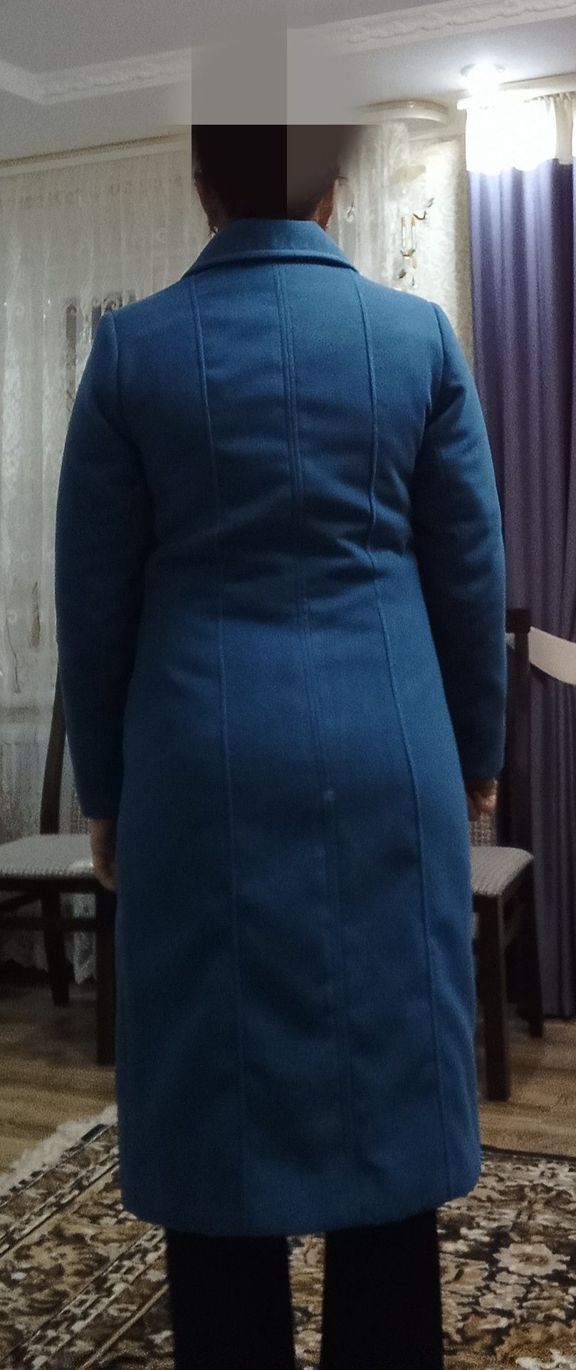 Жіноче пальто бірюза