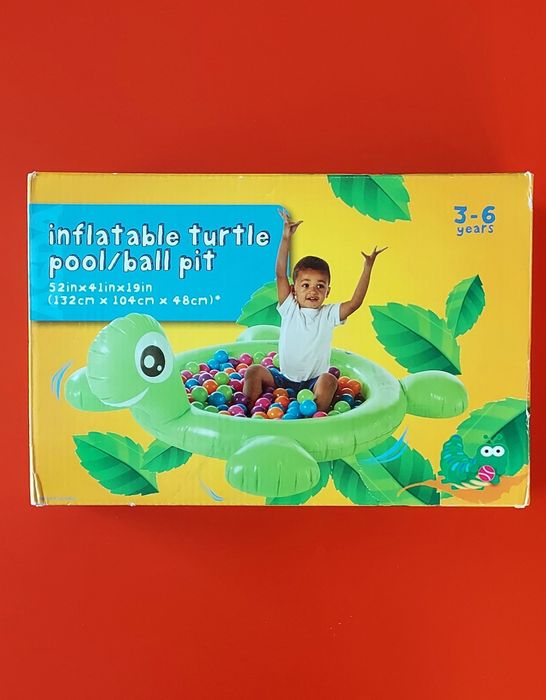 Basen suchy żółw dmuchany na piłki NOWY