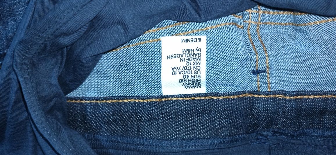 Spodnie dżinsy ciążowe H&M 40