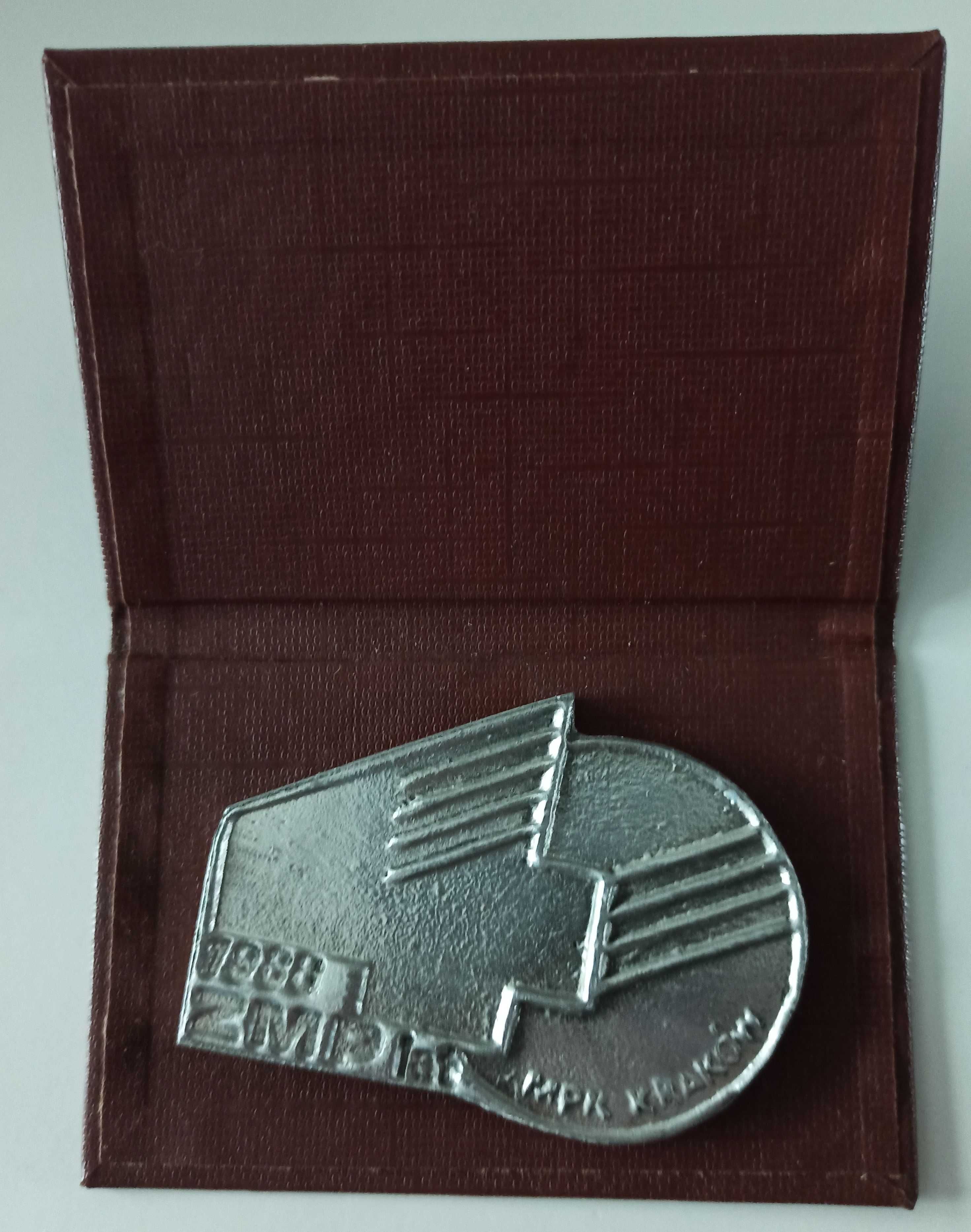 medal ZMP Związek Młodzieży Polskiej MPK Kraków 1988