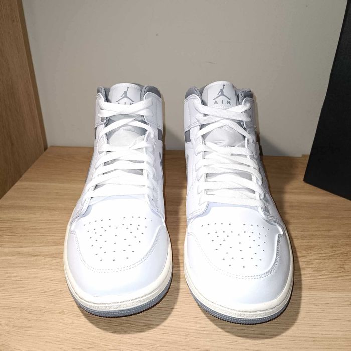 Air Jordan 1 Mid r. 46 (30 cm) White/Stealth