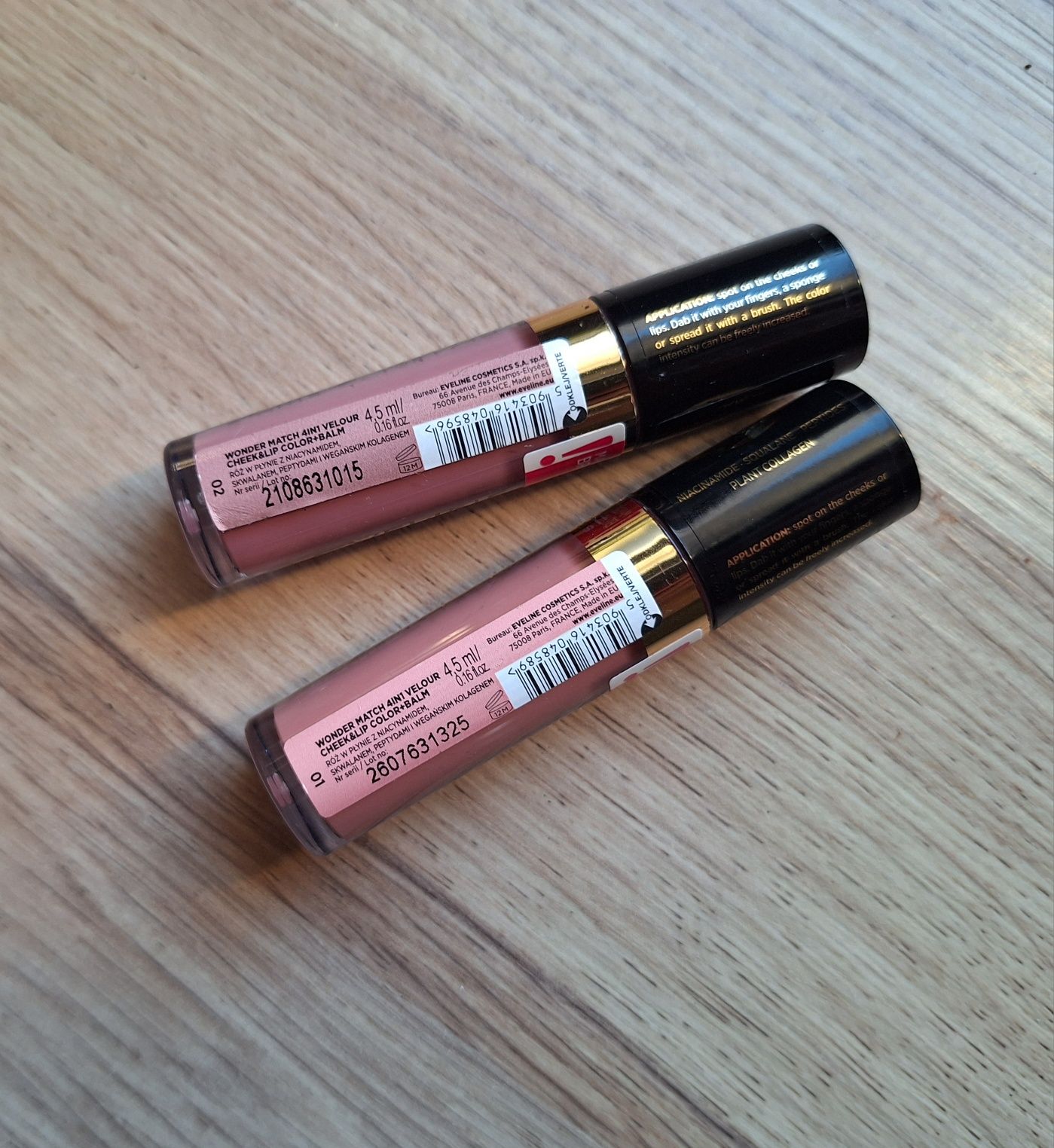 Eveline Cheek & Lip 2 szt nowe 01 i 02