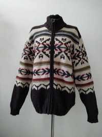Sweter męski zimowy, wełna, rozmiar XL, marka MCS