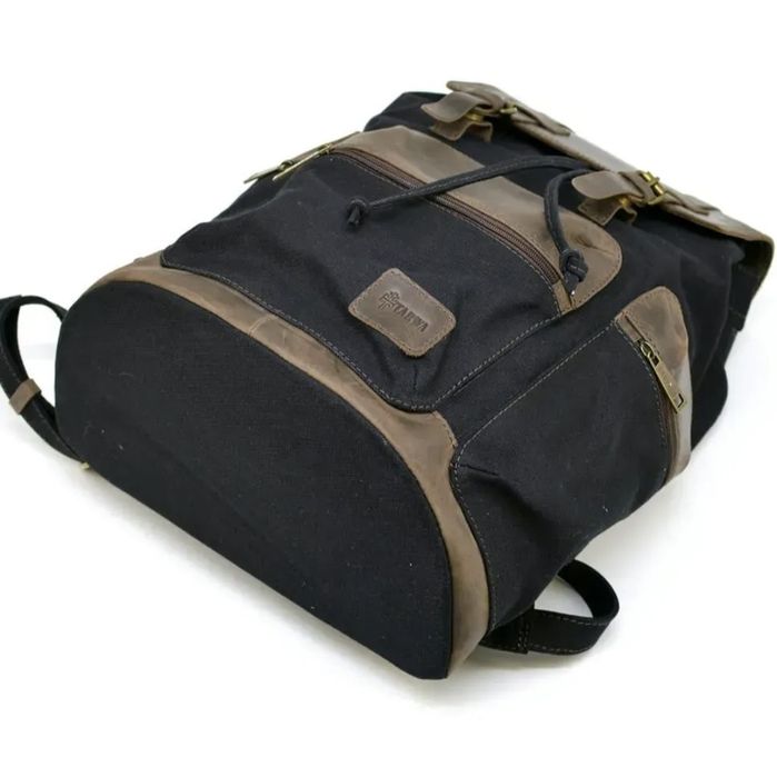 Рюкзак від українського бренду TARWA. Канвас та натуральна шкіра.