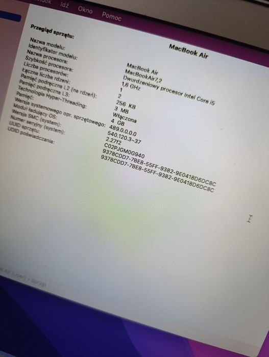 Laptop Apple  MacBook Air 13