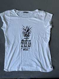 Biały t-shirt damski r.XL