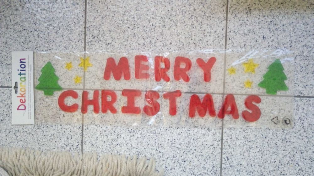 Decoração de Natal autocolantes para janelas/vidros