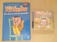 CD duplo do Vitinho + Livro educativo: artigos novos