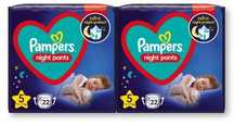 2× Pieluchomajtki Pampers Night Pants rozmiar 5 12-17 kg 22 szt.
