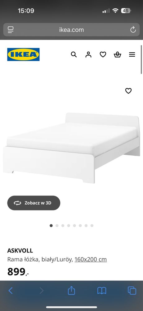 Łóżko Ikea 160x200
