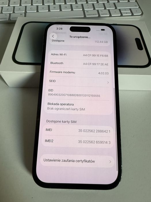 iPhone 14 Pro 128gb Black Bateria 100%