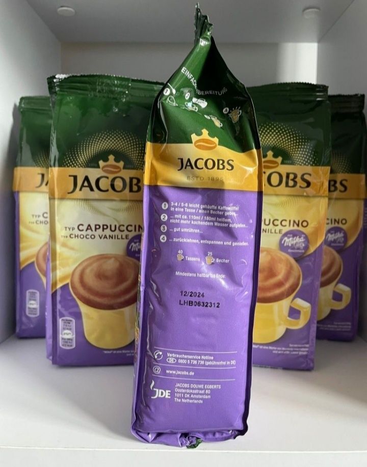 Jacobs Milka Cappuccino waniliowa 500 gram z Niemiec 5 sztuk