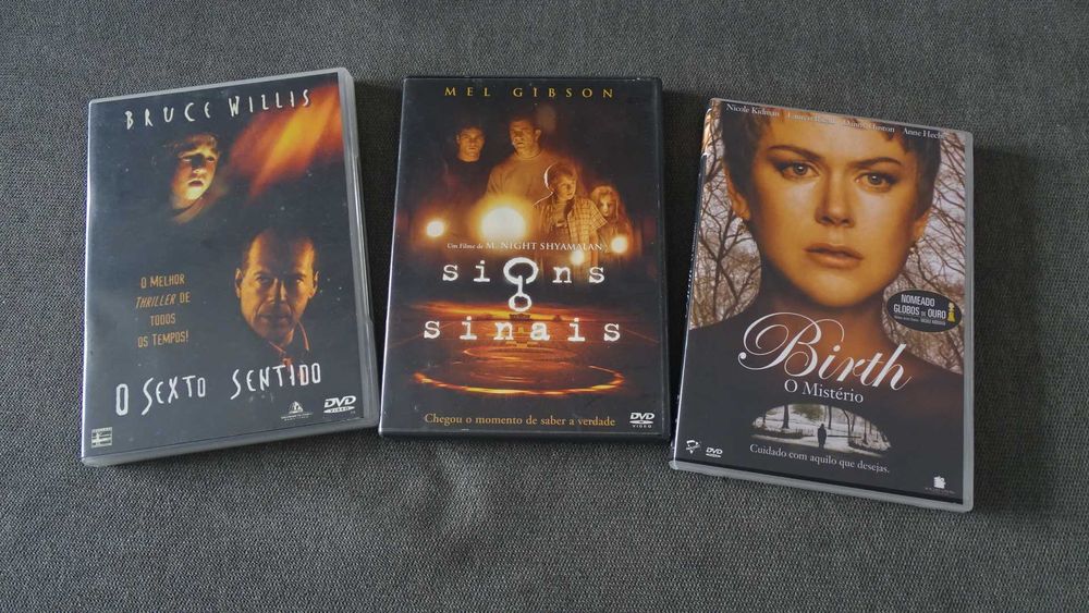 DVDs Signs . Birth . O Sexto Sentido - M. Night Shyamalan