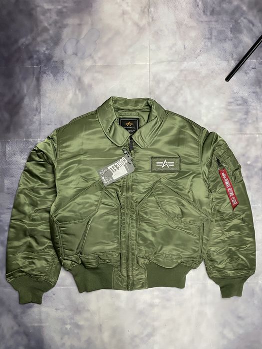 Alpha Industries CWU-45 Bomber Jacket Khaki Бомбер Альфа