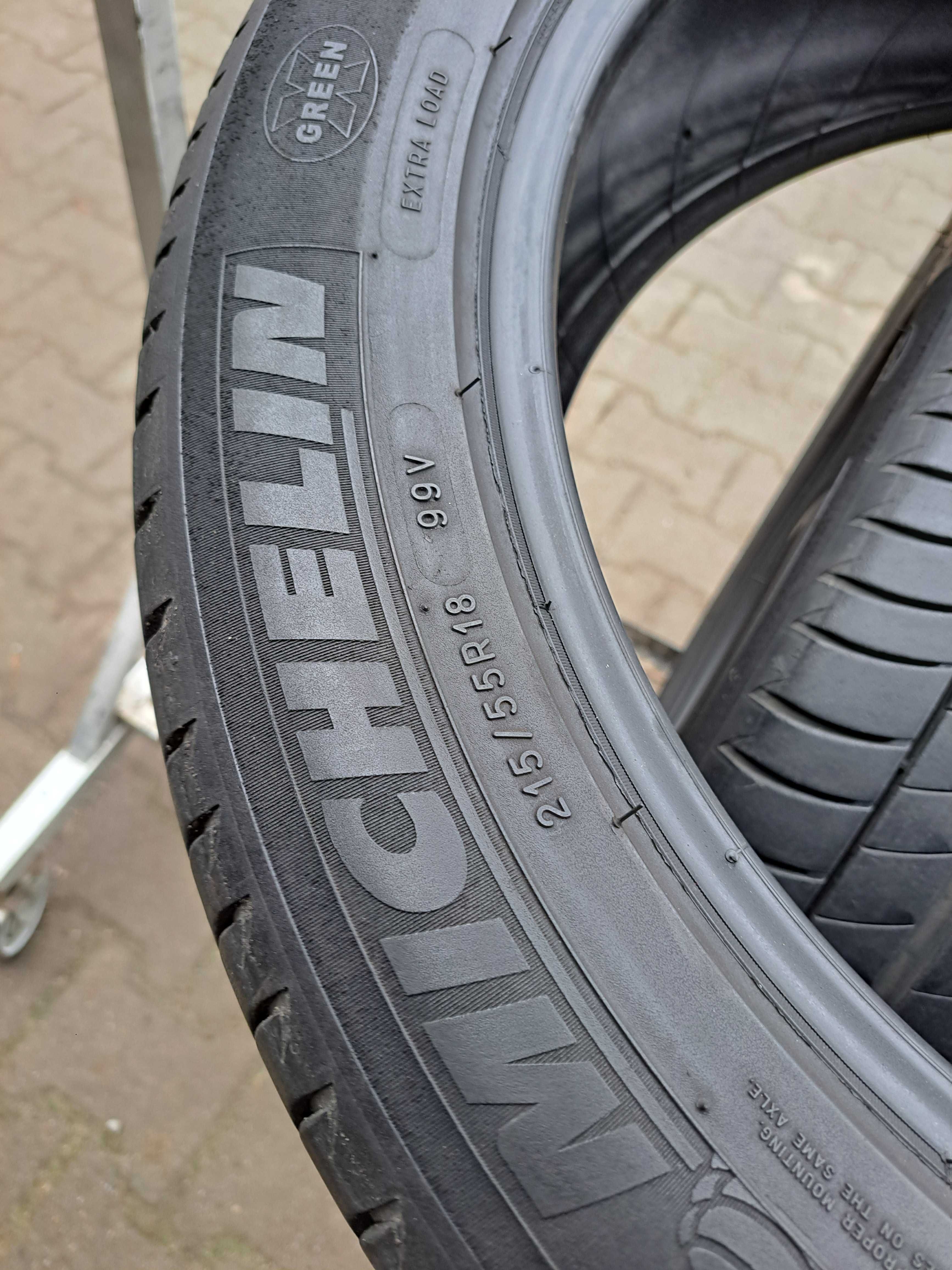 Opony Letnie 215/55R18 Michelin Primacy 215/55/18 2szt Polecam!!